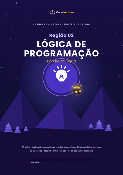 Capa do e-book da Região 02: Lógica de Programação