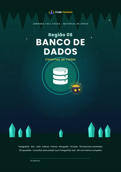 Capa do e-book da Região 06: Banco de Dados