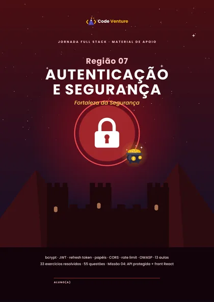 Capa do e-book da Região 07: Autenticação e Segurança