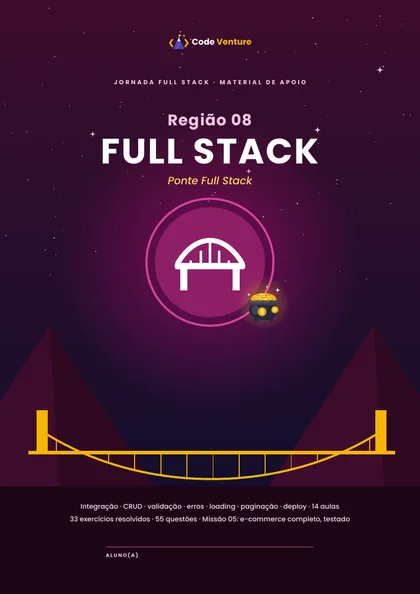 Capa do e-book da Região 08: Full Stack